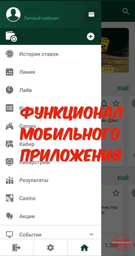 betwinner функции приложения